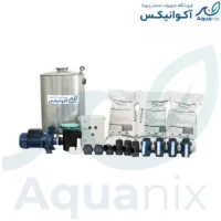 پک کامل تصفیه استخر تمام استیل آکوانیکس سایز ۲